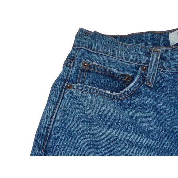 Reformation Jeans Womens 25 Stevie Ultra High Rise Straight Leg Denim Raw Hem - Picture 3 of 11